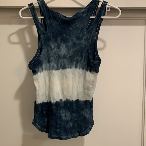 Free People - We the Free blue Tie dye tank. Size small. - Picture 3 of 4